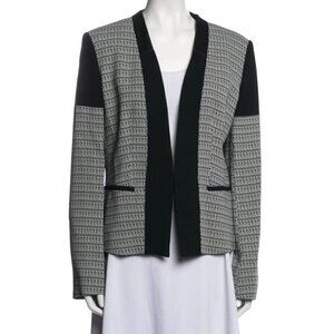 Etro Milano Vintage Black Printed Evening Jacket Size M(42)